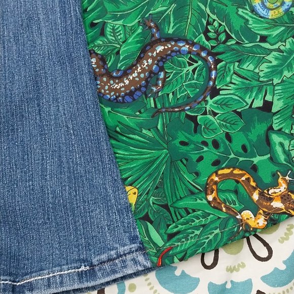 2665 Size 11 Amethyst Stretch Upcycled Bell-Bottoms - Picture 2 of 5